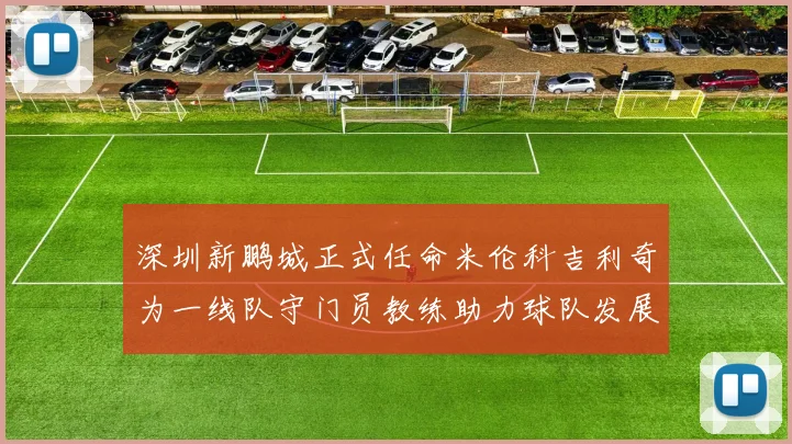 深圳新鹏城正式任命米伦科吉利奇为一线队守门员教练助力球队发展